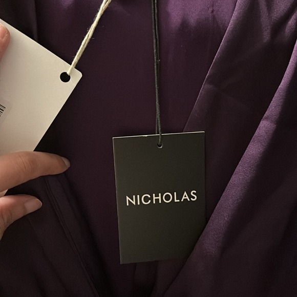 NICHOLAS Alezia twist-front cutout satin dress - Picture 10 of 10